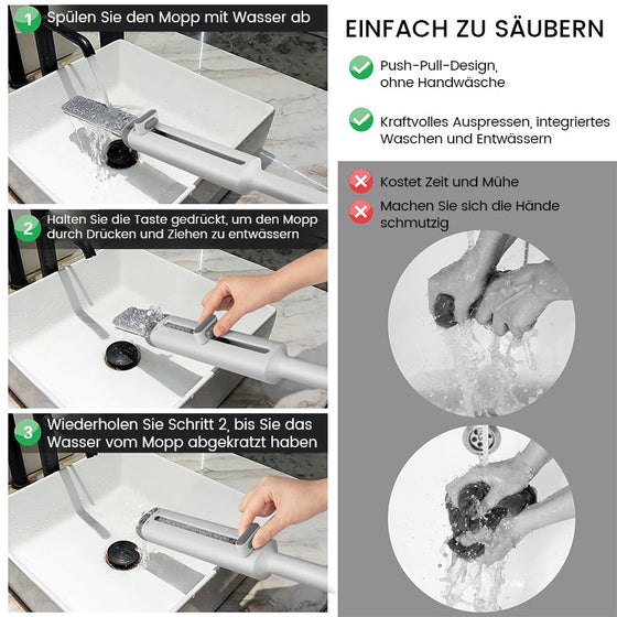 Tragbarer selbstdrückender Mini-Mopp