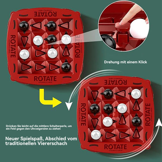 Rotierendes schwarz-weißes Schach