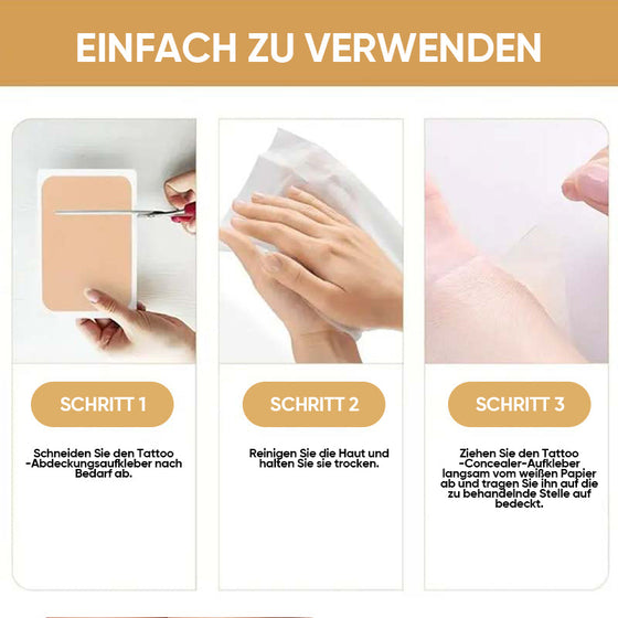 Unsichtbares Concealer-Pflaster für die Haut