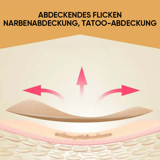 Unsichtbares Concealer-Pflaster für die Haut