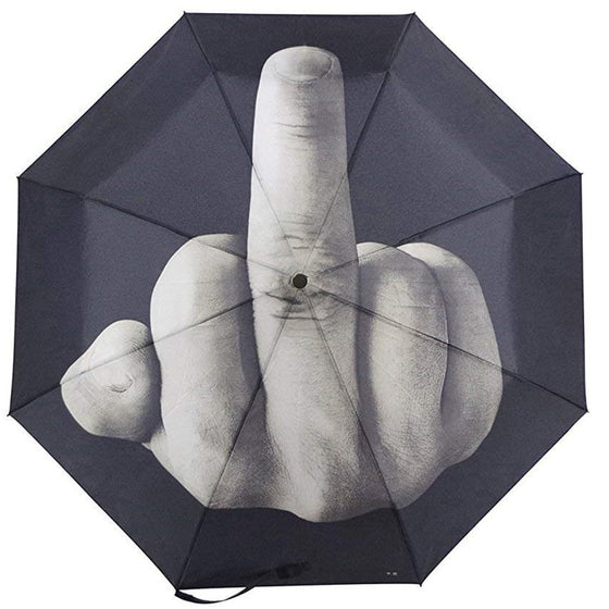 Lustiger Mittelfinger-Regenschirm