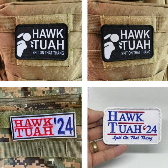 Hawk Tuah Lustiges Abzeichen