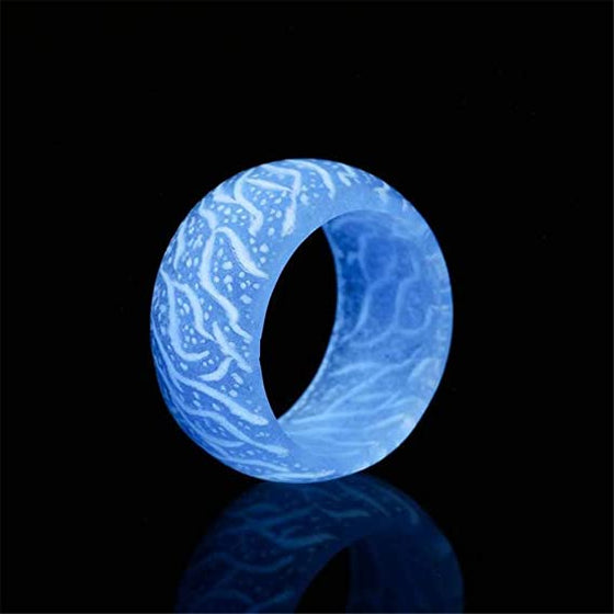 Fashion Colorful Luminous Resin Fluorescent Glowing Ring