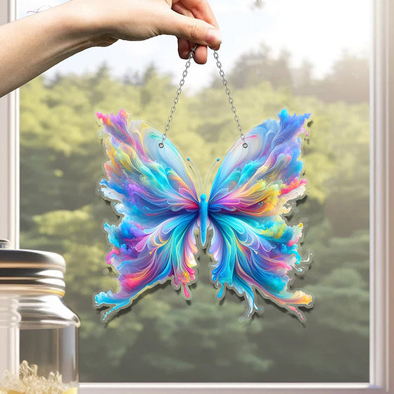 Schmetterling Buntes Acryl Fenster hängend