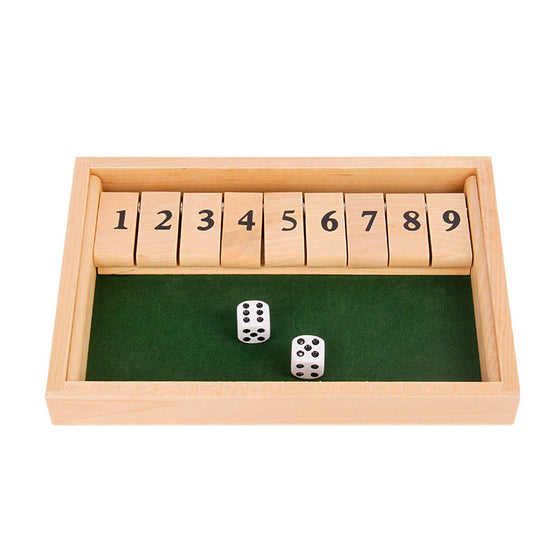 Shut The Box Game - Lustiges Tisch-Mathe-Spiel für Erwachsene und Kinder