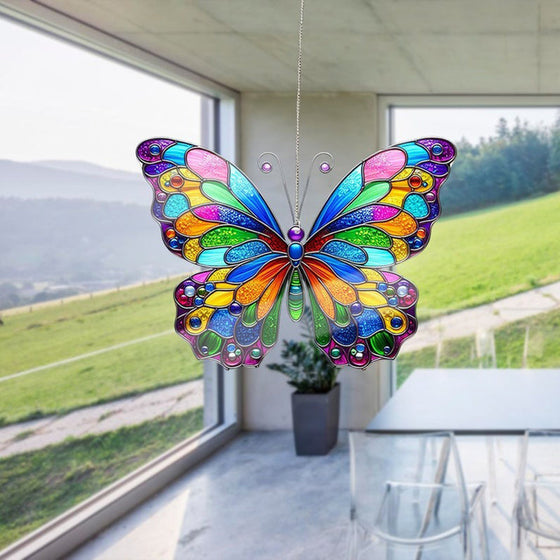 Schmetterling Buntes Acryl Fenster hängend