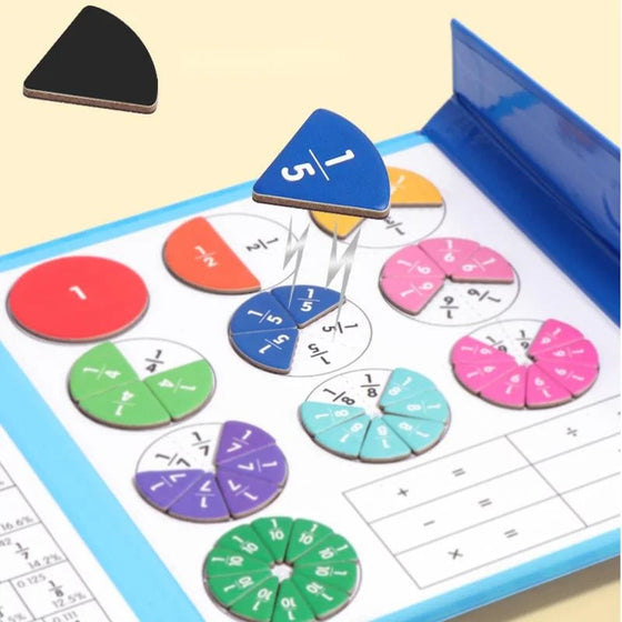 Montessori Magnetisches Buch-Bruchteil-Puzzle für Kinder