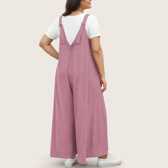 Jumpsuit mit Taschen und verstellbaren Trägern