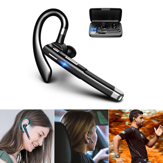 Kabelloses Bluetooth-Headset am Ohr