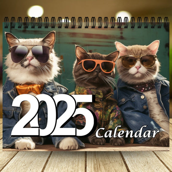 2025 Stylish Cats Kalender/Geschenk für Katzenliebhaber