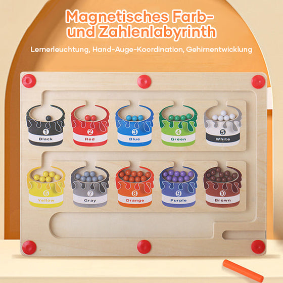 Magnetisches Farb- und Zahlenlabyrinth