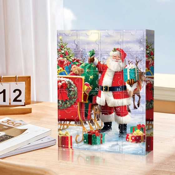 Adventskalender mit Weihnachtsmann