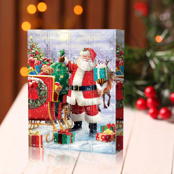 Adventskalender mit Weihnachtsmann