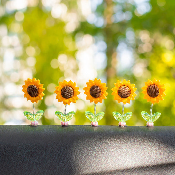 Niedliches Sonnenblumen-Autoornament