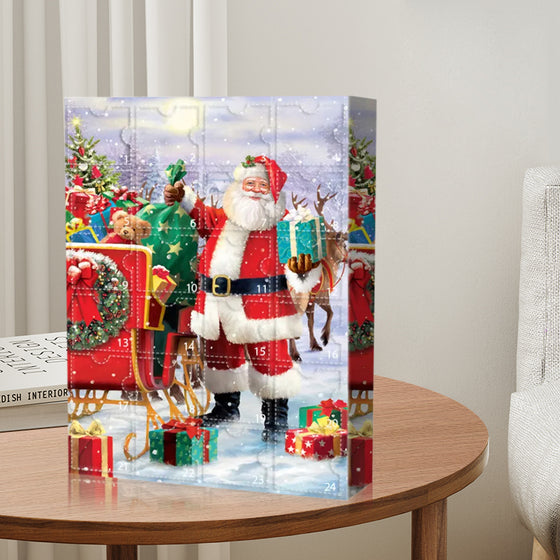 Adventskalender mit Weihnachtsmann