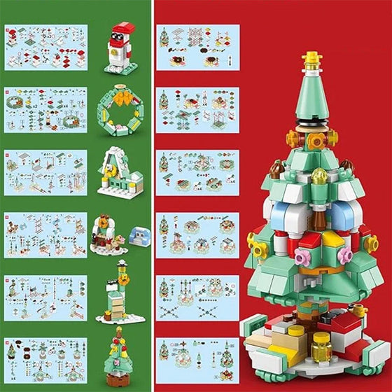 Weihnachts-Adventskalender-Überraschungsbaustein-Set