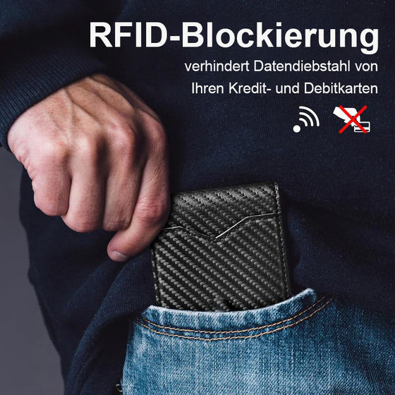 Schlanke Brieftasche für Männer mit RFID-Blockierung