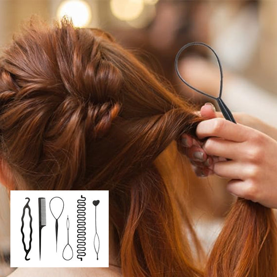 Haarstyling-Accessoires 6 Stück/Set