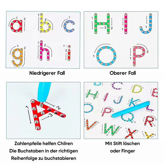 2-in-1 doppelseitiger magnetischer Buchstabendruck