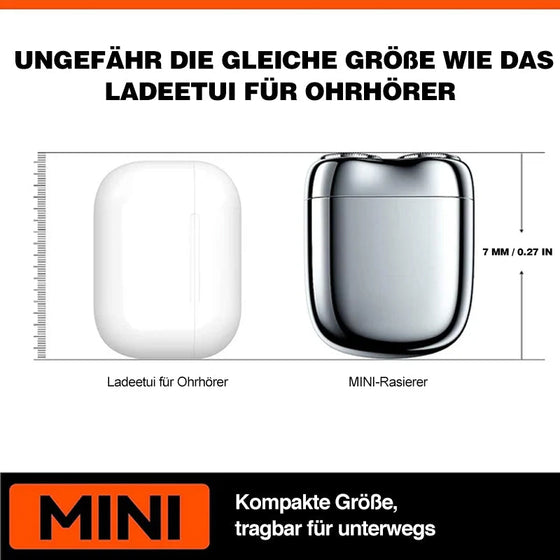 Neu eingetroffener Mini-Elektrorasierer mit Doppelkopf