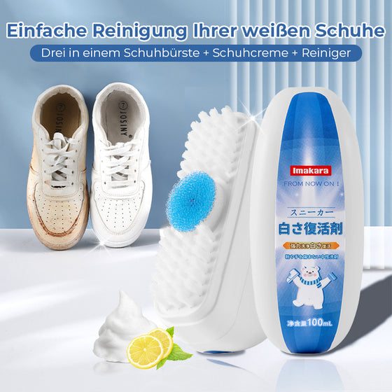 Weißer Schuhreiniger