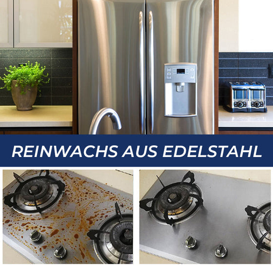 Reinigungswachs für Edelstahlflecken