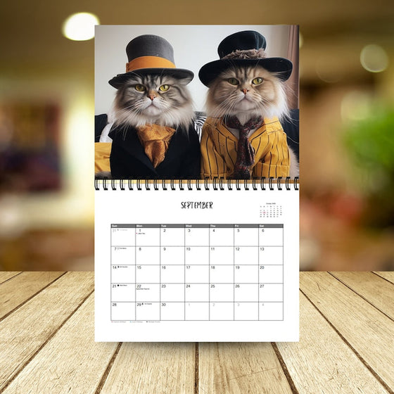 2025 Stylish Cats Kalender/Geschenk für Katzenliebhaber