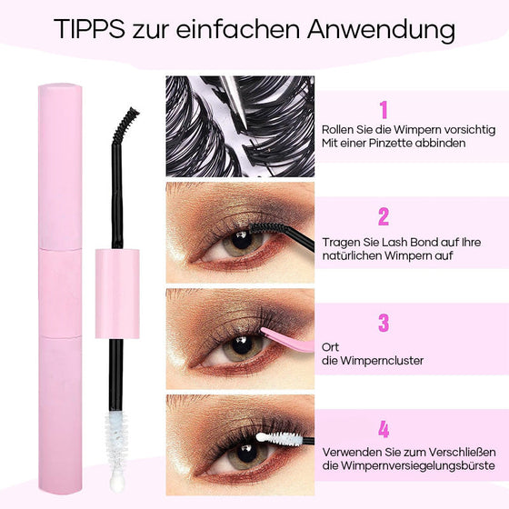 Wiederverwendbares selbstklebendes Wimpernset