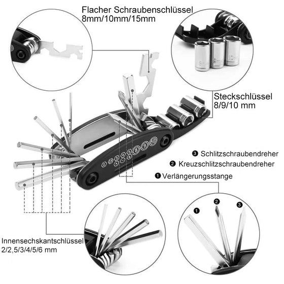 Werkzeuge zur Fahrradreparatur