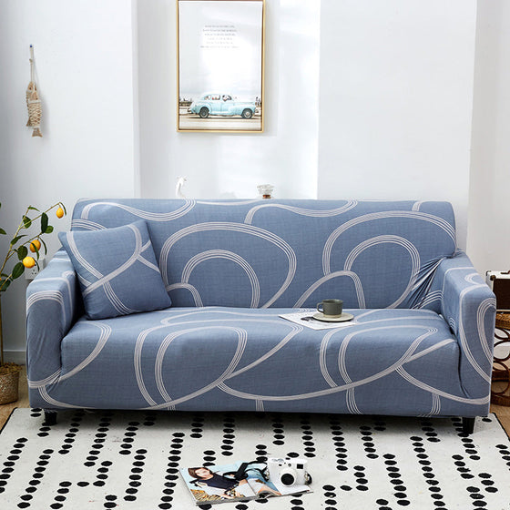 Einfacher Bedruckter Elastischer Sofabezug