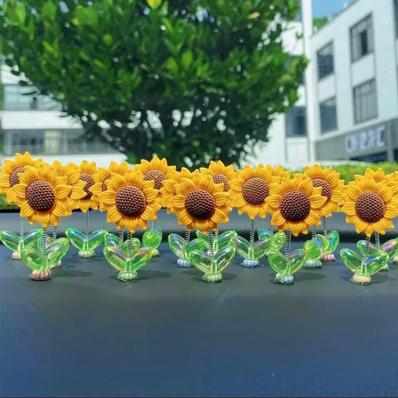 Niedliches Sonnenblumen-Autoornament