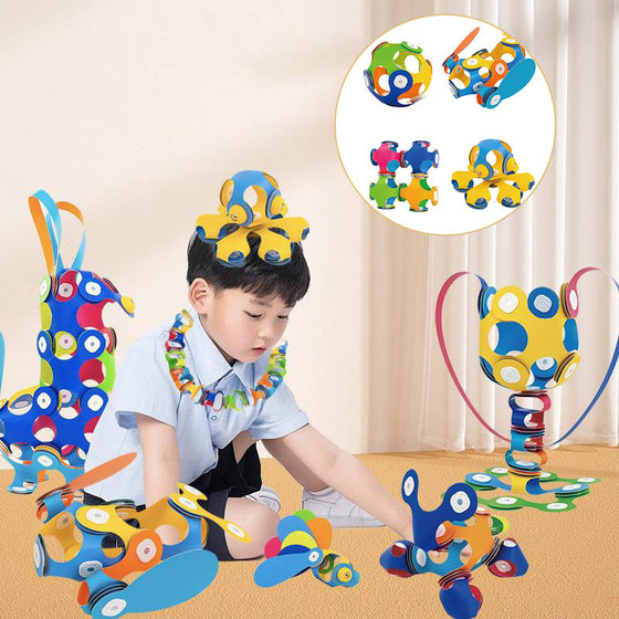 DIY splicing soft magnetic building blocks set