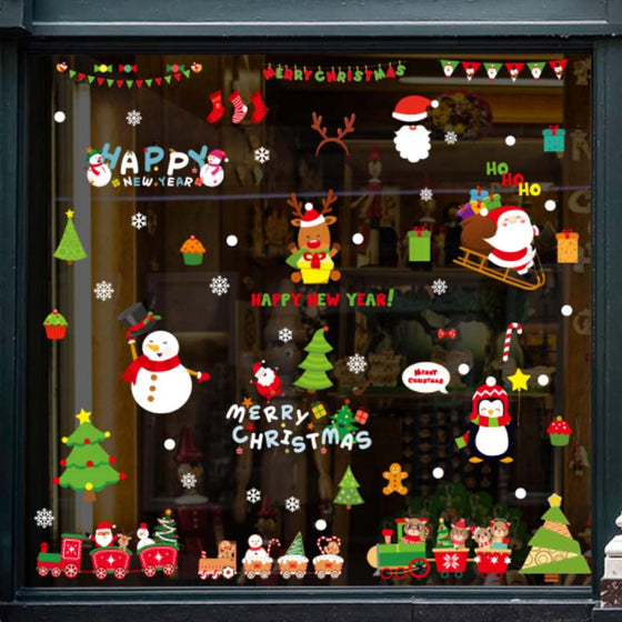 Weihnachtsfensteraufkleber