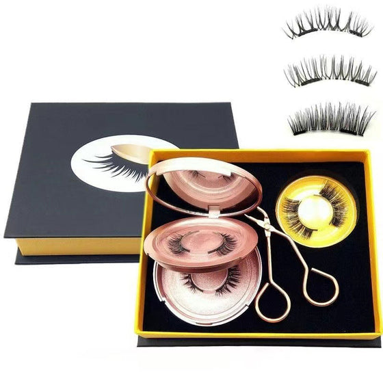 Set mit magnetischen falschen Wimpern