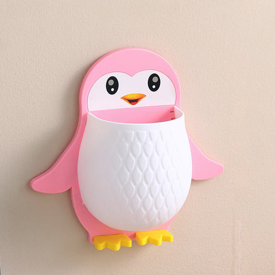 Penguin Shape Wall Mount Phone Holder