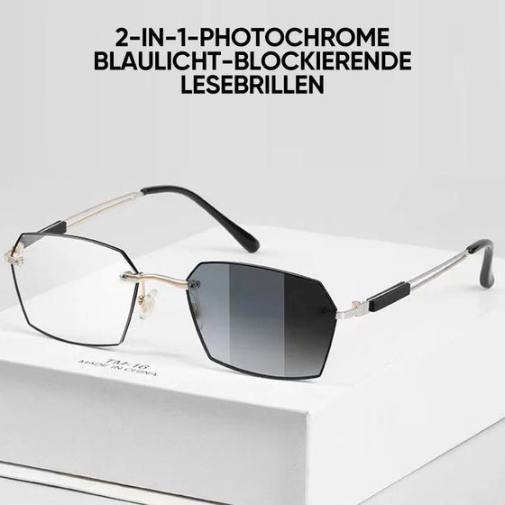 2-in-1-Brille mit photochromer Blaulichtfilterung