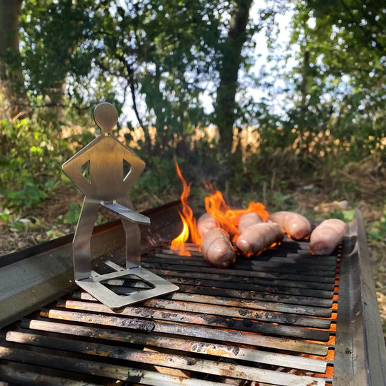 BBQ-Wursthalter aus Edelstahl