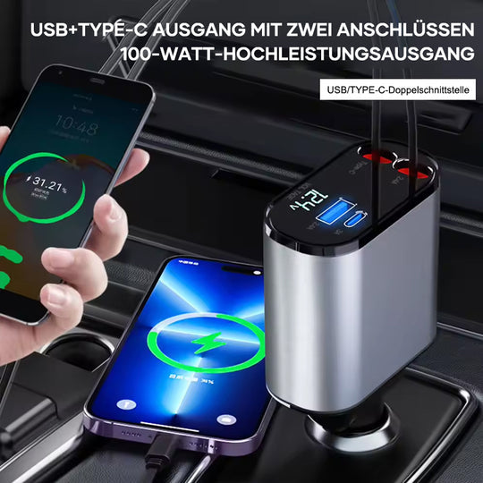 4-in-1 Teleskop-Autoladegerät