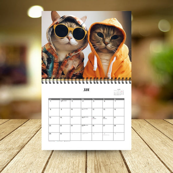 2025 Stylish Cats Kalender/Geschenk für Katzenliebhaber