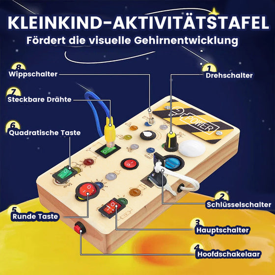 Beschäftigungsbrett für Kleinkinder