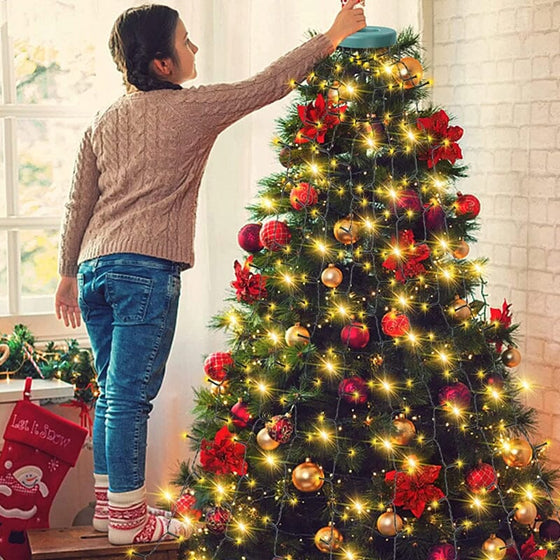 Weihnachtsbaum-Wasserfalllichter mit Ring