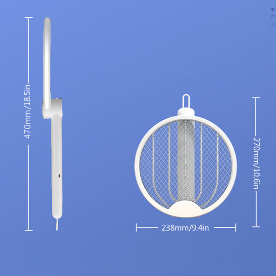 2 in 1 faltbare elektrische Mückenklatsche