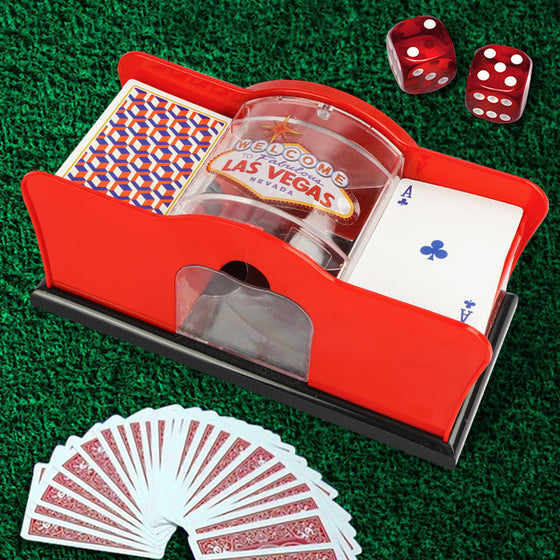 Poker-Mischer mit Handkurbel