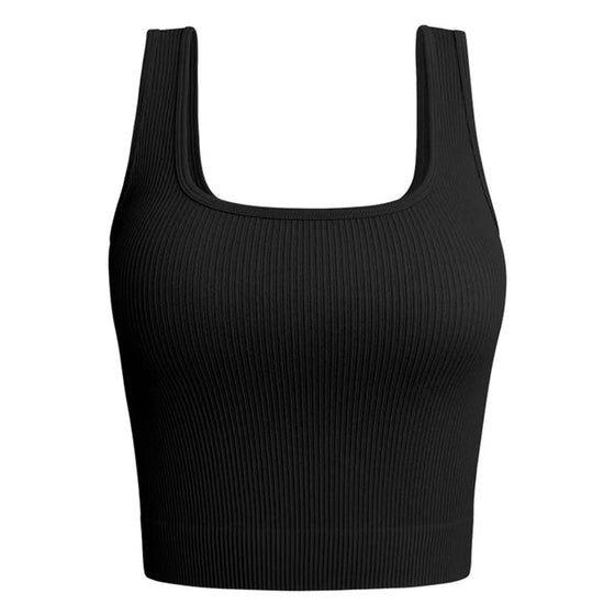 Kurzes Fitness-Yoga-Tanktop