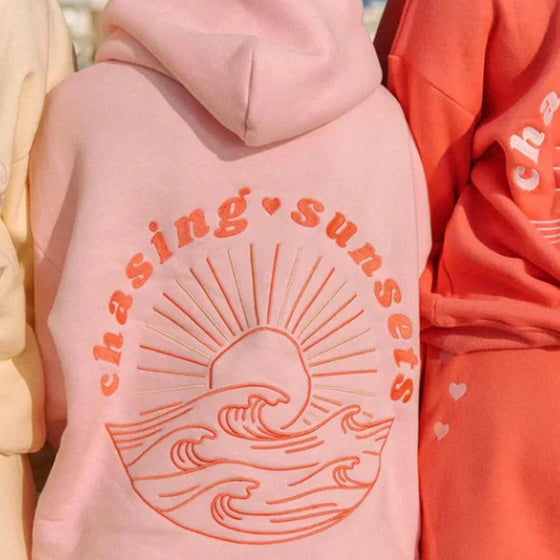 Übergroßer Hoodie „Chasing Sunset“