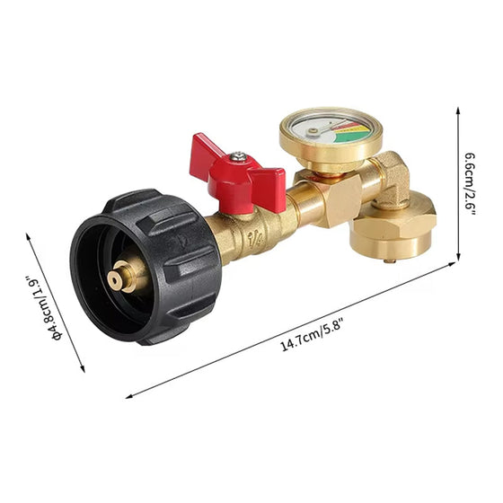 Top-bewerteter Propan Nachfülladapter mit Tankanzeiger