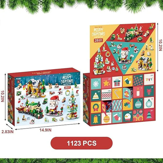 Weihnachts-Adventskalender-Überraschungsbaustein-Set