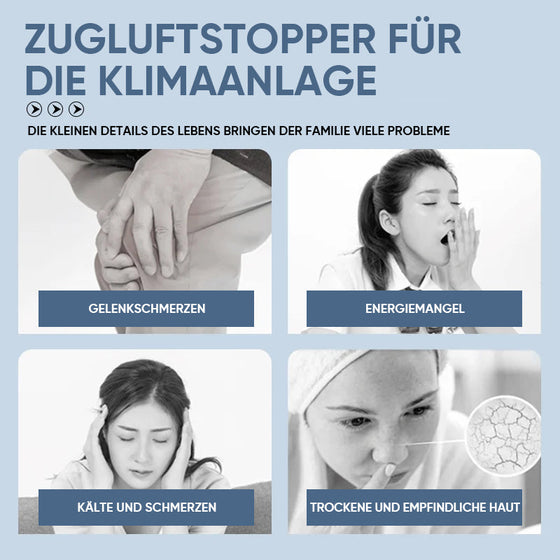 Zugluftstopper für Klimaanlagen