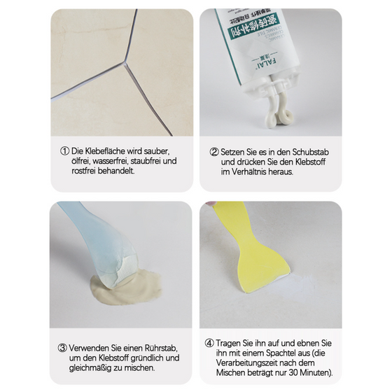 Fliesen-Epoxid-AB-Klebstoff-Reparaturpaste