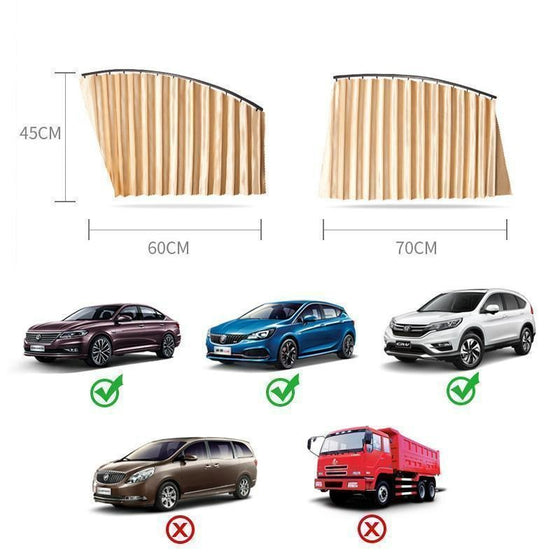 Magnetische Auto-Sonnenschutzvorhänge (2/4 Stück)